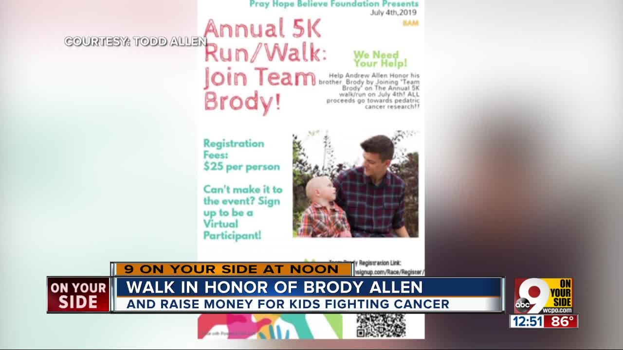 Andrew Allen will walk 5K to honor his baby brother