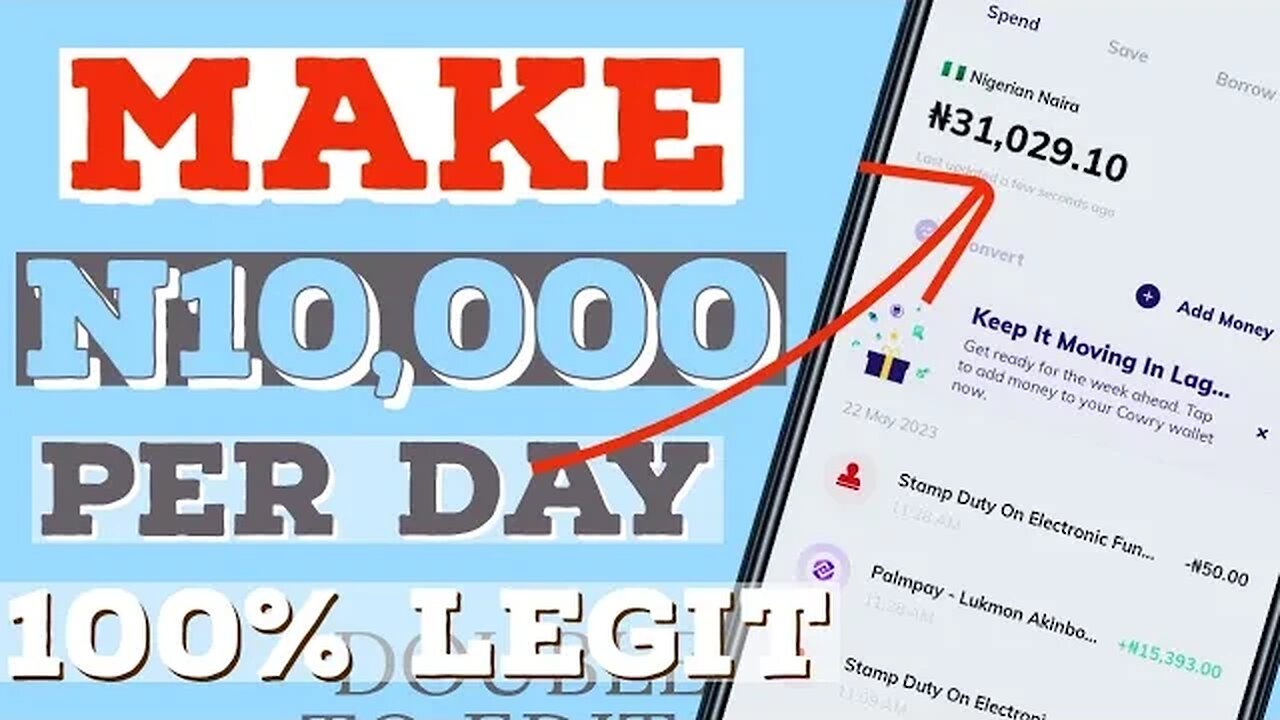 make N10,000 per day (100% legit) make money online in Nigeria