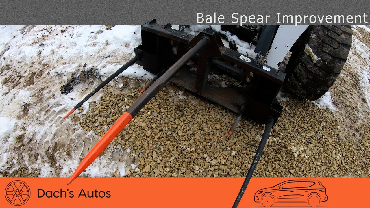 Skid Steer Bale Spear Upgrade for Large Square Bales