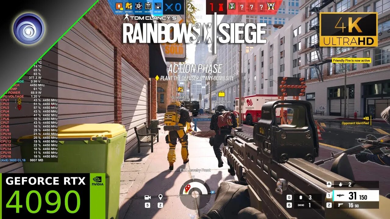 Rainbow Six Siege | RTX 4090 | 4K Ultra Settings | Ryzen 7 5800X3D