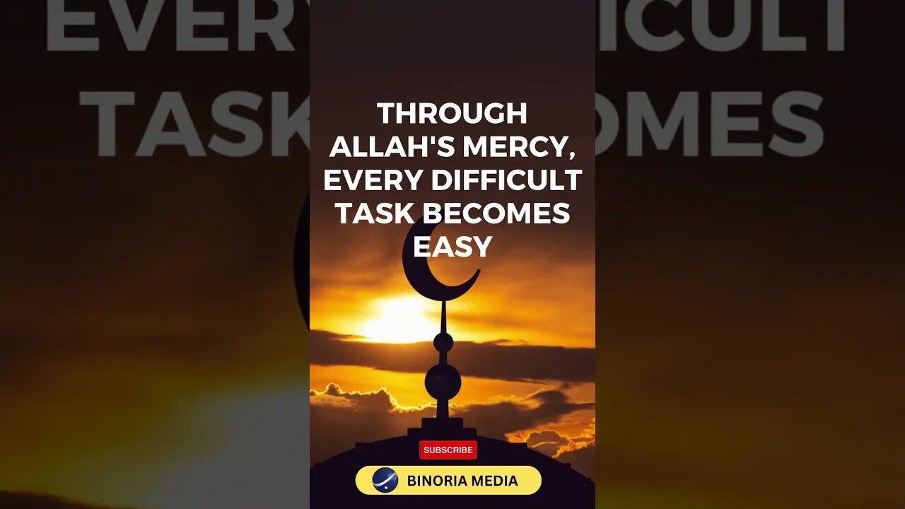 🤲 Through Allah's mercy, every difficult task becomes easy 🌙 #shorts