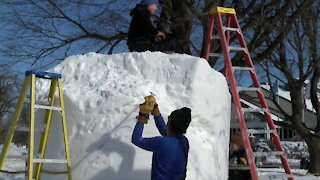 U.S. Snow Sculpting Championship begins in Lake Geneva