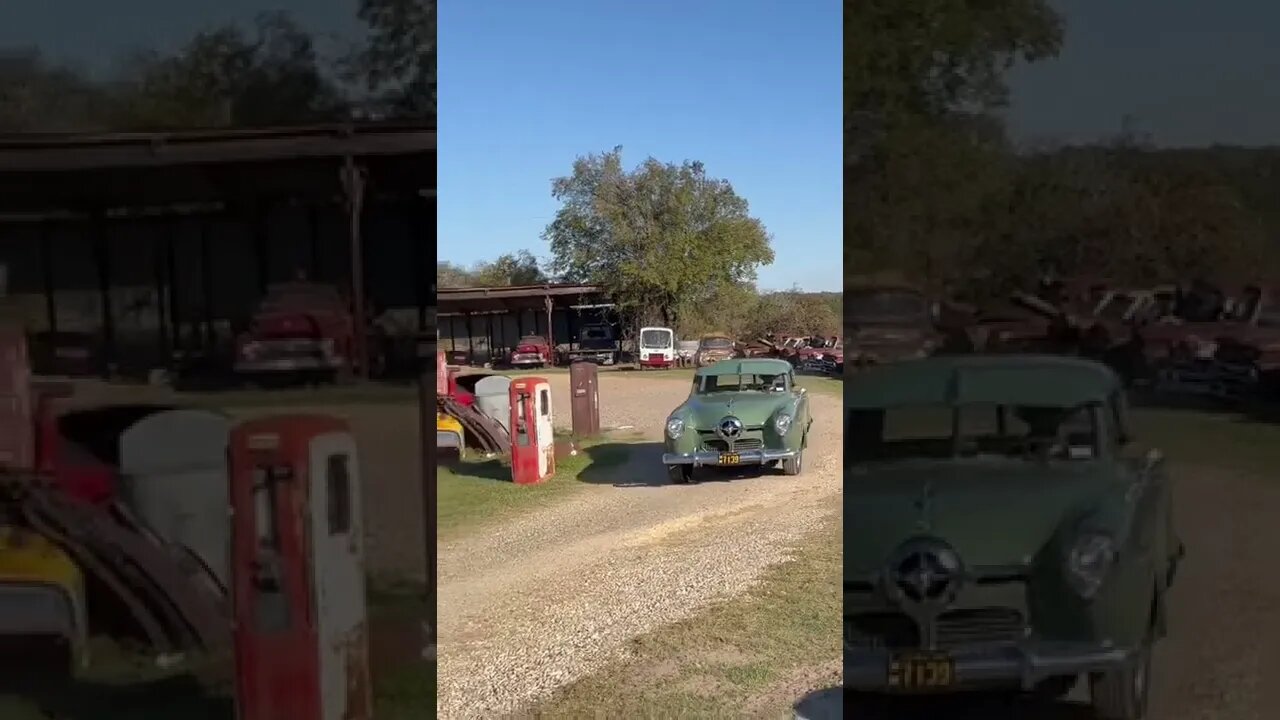 Our 1950 Studebaker pulling out of Praesel’s Addiction in Rockdale, TX