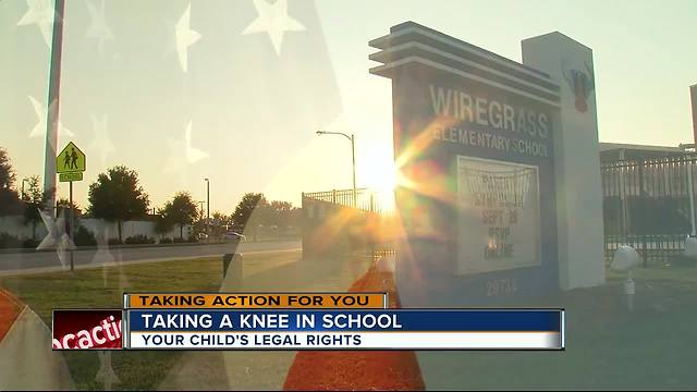 Pasco Schools clarifies rules for standing during Pledge of Allegiance after 1st grader kneels