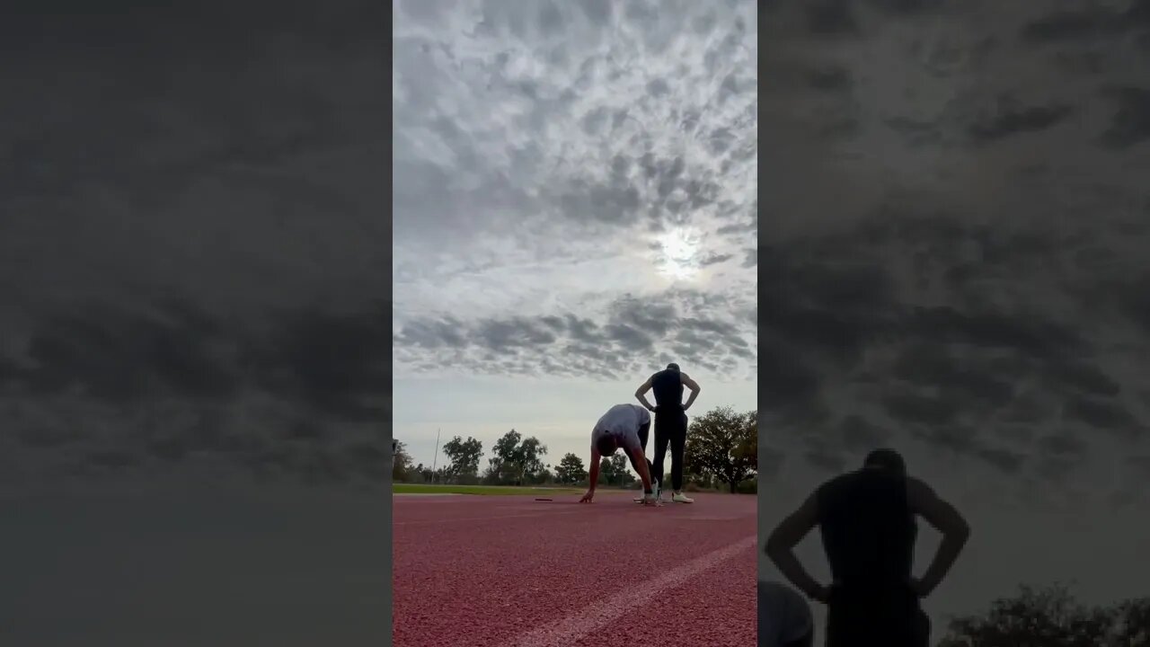 Reaction Time Training - Block Starts #sprinting #speedtraining