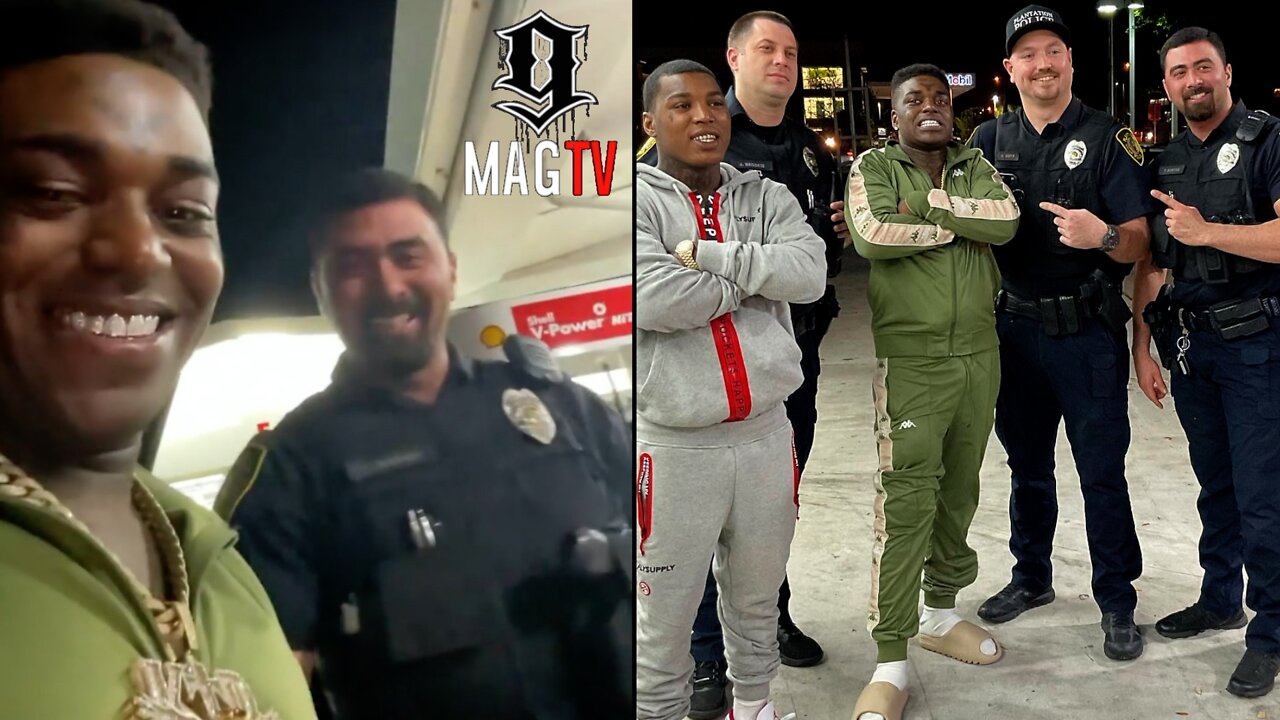 Kodak Black Gets Questioned By Officer Friendly! 🚔