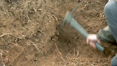 Building complete and warm survival shelter | Bushcraft earth hut, grass roof & fireplace with clay4