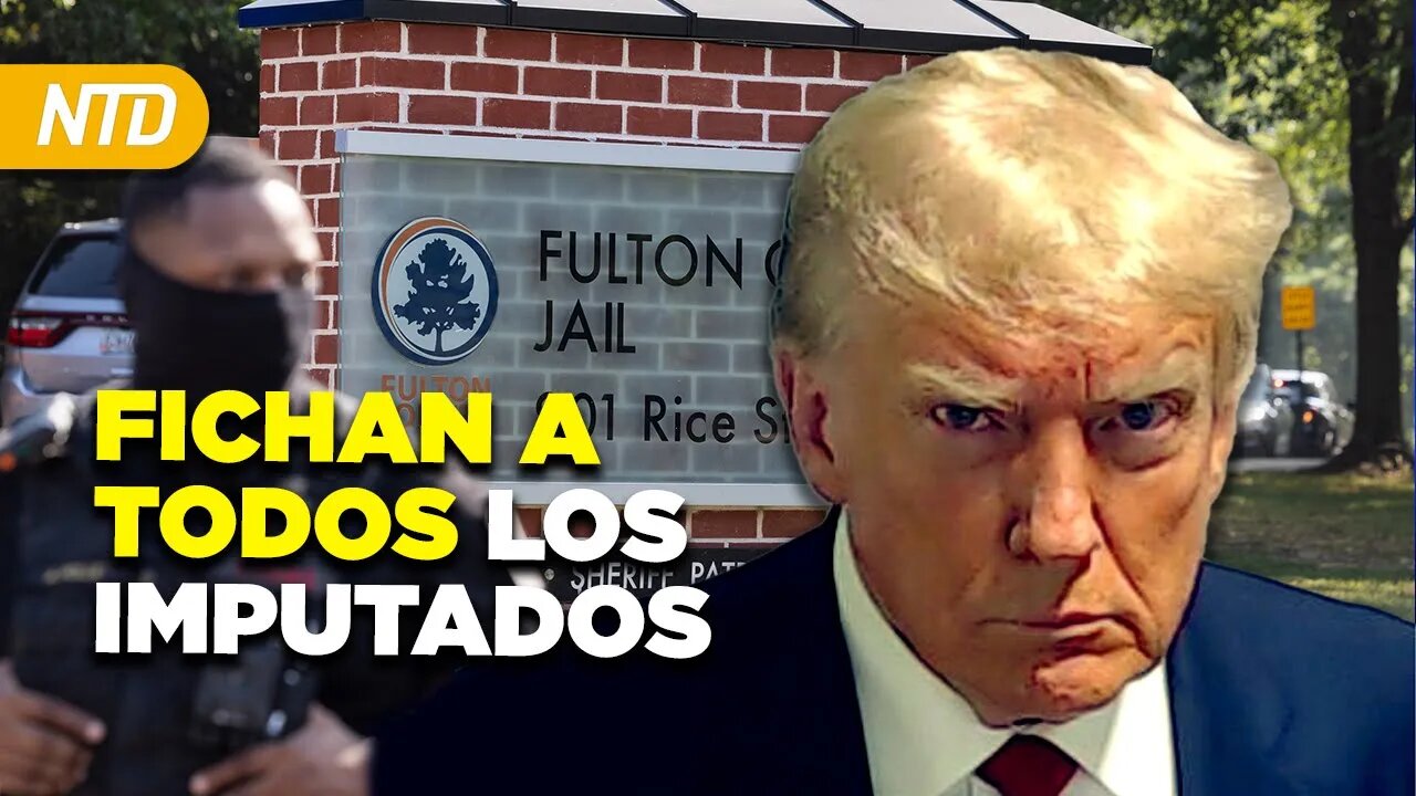 Se entregan los 19 acusados en Georgia; Camisetas con foto policial de Trump NTD Día [25 agosto]