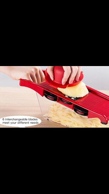 Vegetable Cutter with Handle Steel Blade Mandolin Slicer Potato Peeler