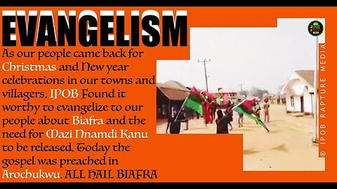 Ipob Evangelism In Arochukwu To Enlighten Our People That Came Back Home For Xmas