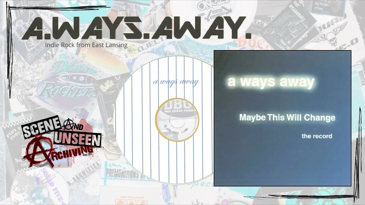 A Ways Away 💿 Maybe This Will Change. (Full 3-Song 2000 CD EP). East Lansing, Michigan Indie Rock