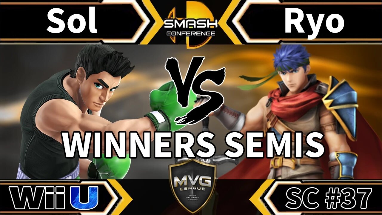 MVG|Sol (Little Mac) vs. MVG|Ryo (Ike) - SSB4 Winners Semis - Smash Conference 37