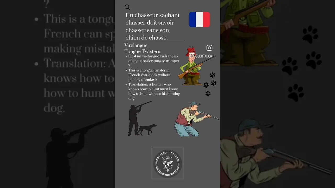 🇫🇷Un chasseur sachant chasser doit savoir chasser sans son chien de chasse.