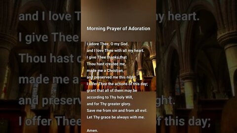 Morning Prayer of Adoration #shorts
