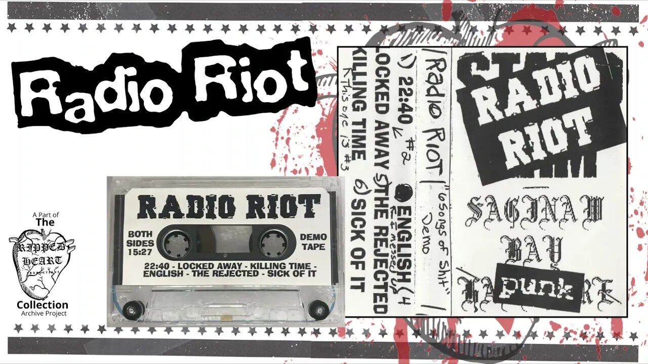 Radio Riot 🖭 6 Songs of Shit Demo Tape. Michigan Punk band active late 90's to mid 2000's Cassette