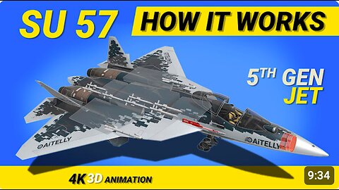 Su-57 5th generation fighter jet | How it Works - millet by AiTelly