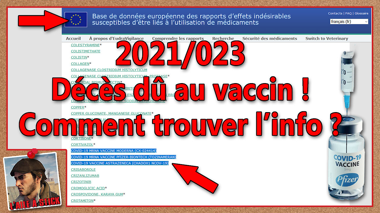 2021/023 Décès dû au vaccin - Tuto comment trouver l'info ?