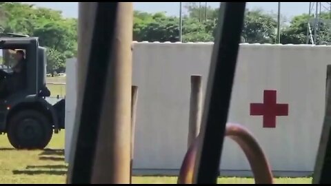 Campo Grande MS 17/11/22 No Parque Olímpico o Exército Montando Hospital