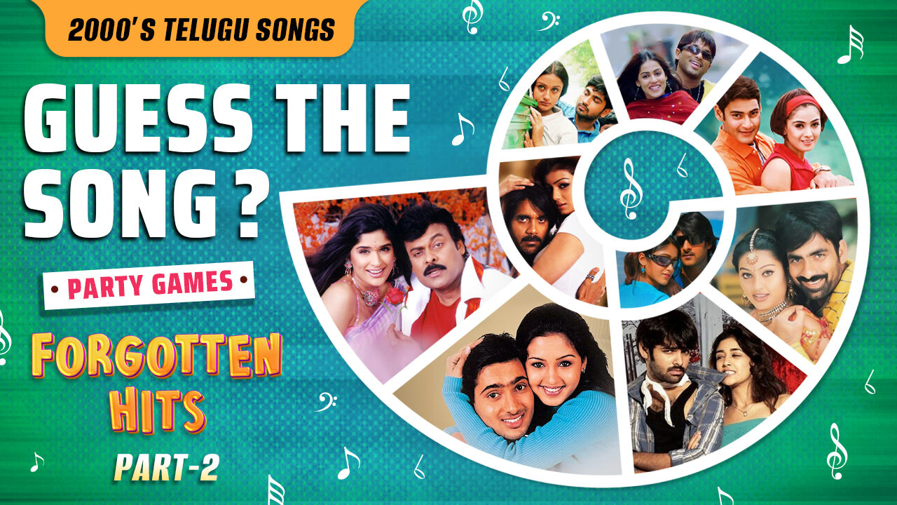 Guess the Song | 2000s Forgotten Hits 2| Telugu Hit Songs | Fun Movie Games for Friends & Family