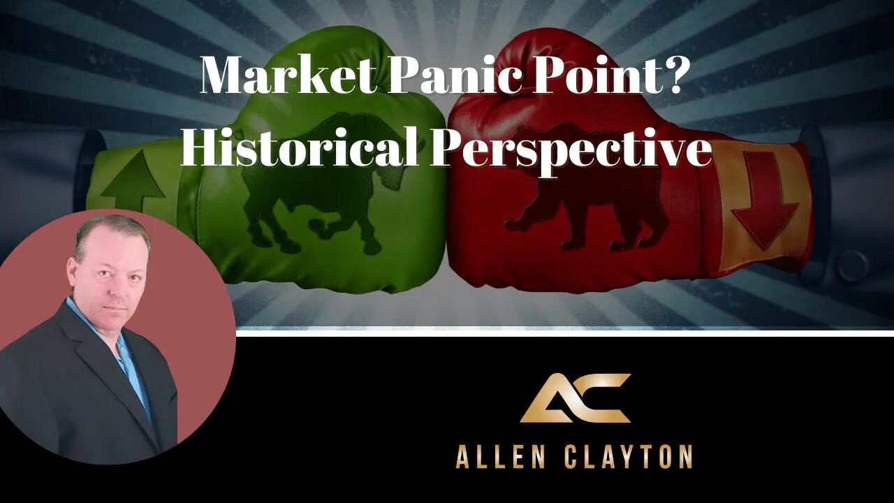 Market Panic Point? A little Historical perspective