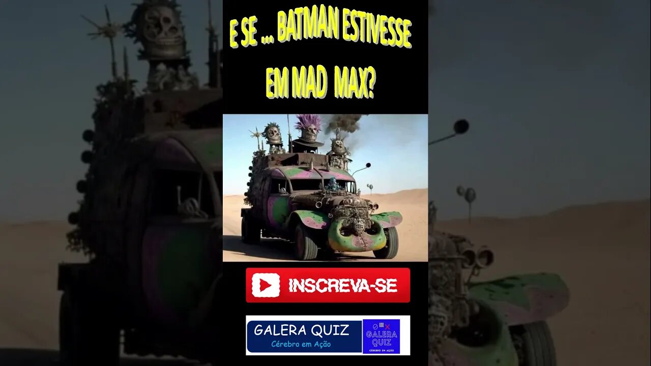 E SE ... BATMAN FOSSE MAD MAX? #shorts