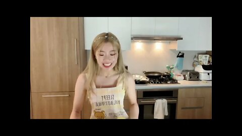 Jaime Gets Confused by Her Watermelon