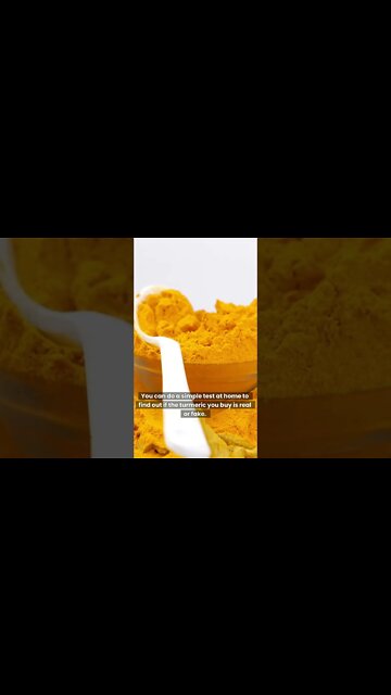 How to Check If Your Turmeric is Real or Fake at Home #shorts
