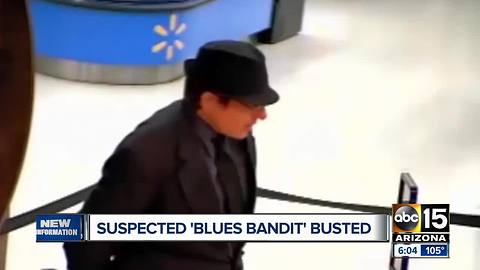 ‘Blues Bandit’ arrested in connection with 8 bank robberies