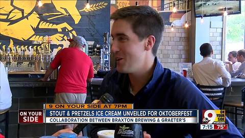 Stout and pretzels ice cream unveiled