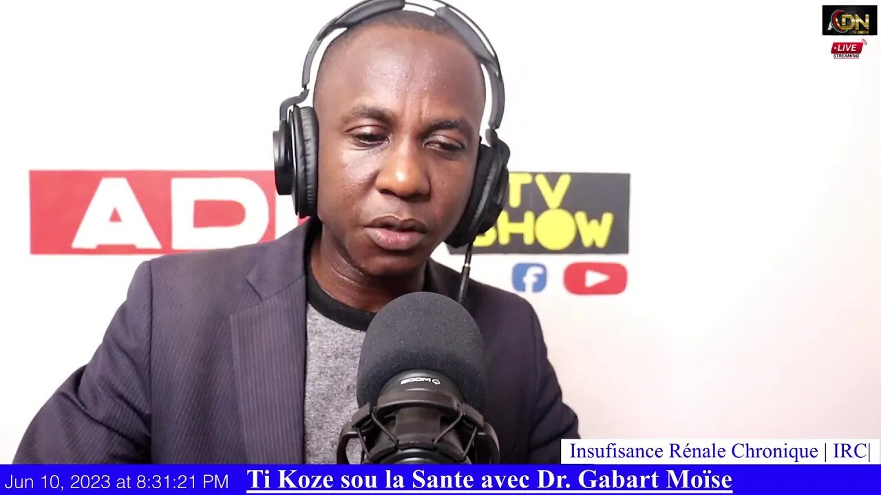 Tikoze sou la Sante avec Dr Gabart Moïse. Thème:Insufisance Rénale Chronique| IRC