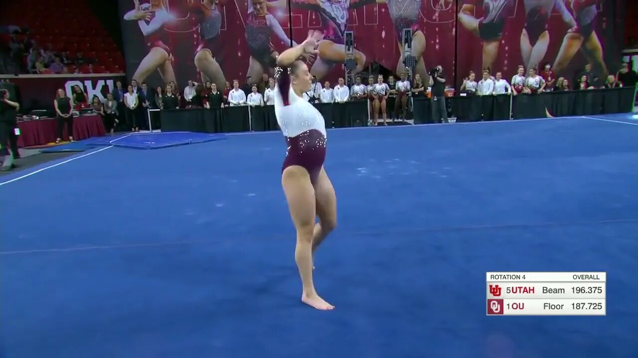 Faith Torrez (OU) 9.95 on floor exercise 1/22/23