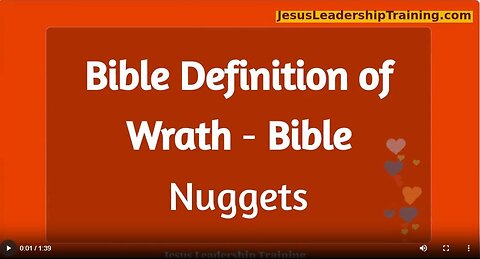 Bible Definition of Wrath