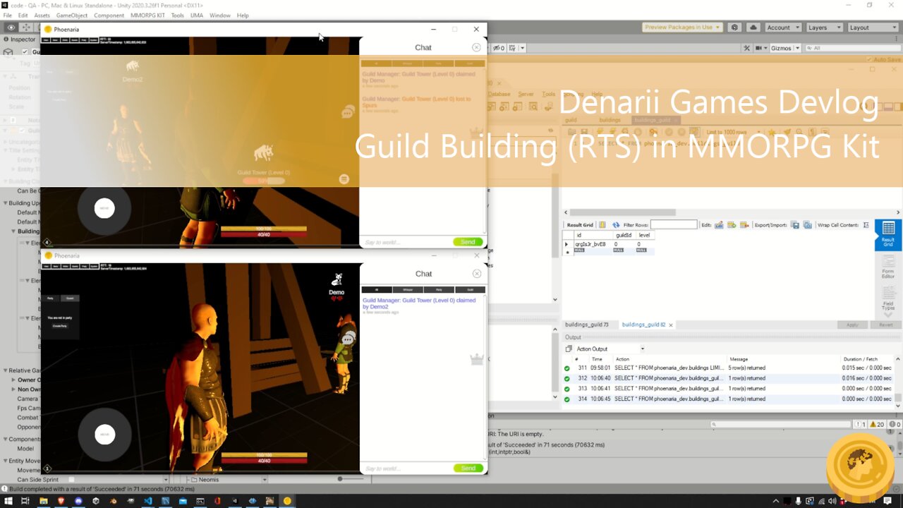 BuildingMMO System / Guild Buildings (RTS) in MMORPG Kit
