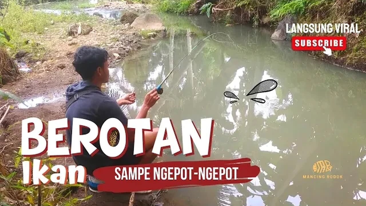 BIKIN HEBOH !! Mancing ikan di spot ini Berotan ikannya sampe ngepot-ngepot - Mancing Rodok