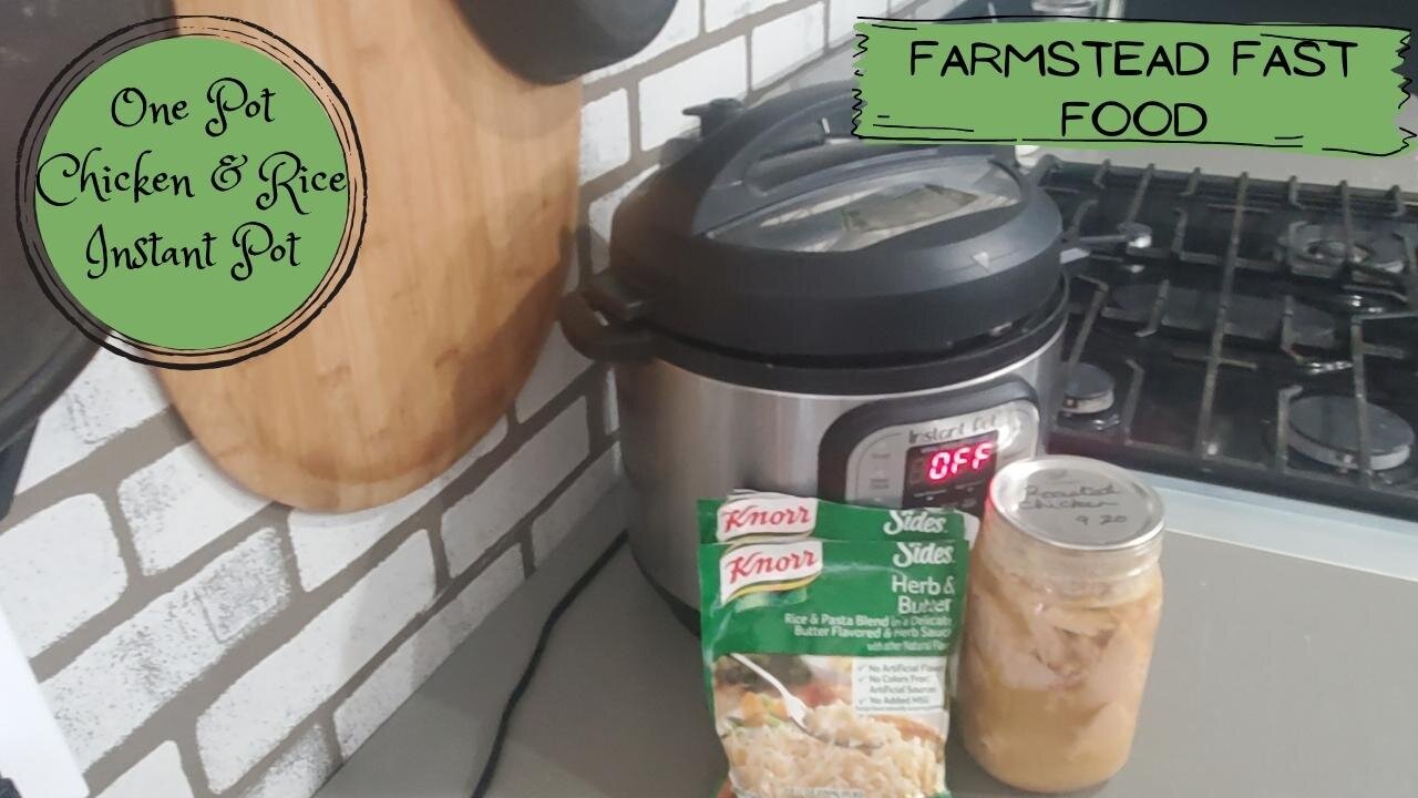 One pot chicken and Knorr rice instant pot