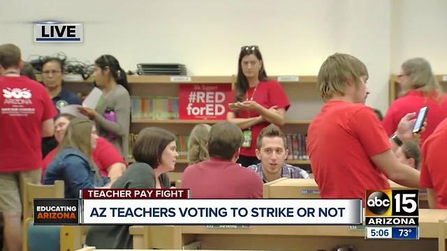 Arizona teachers voting on whether or not to strike