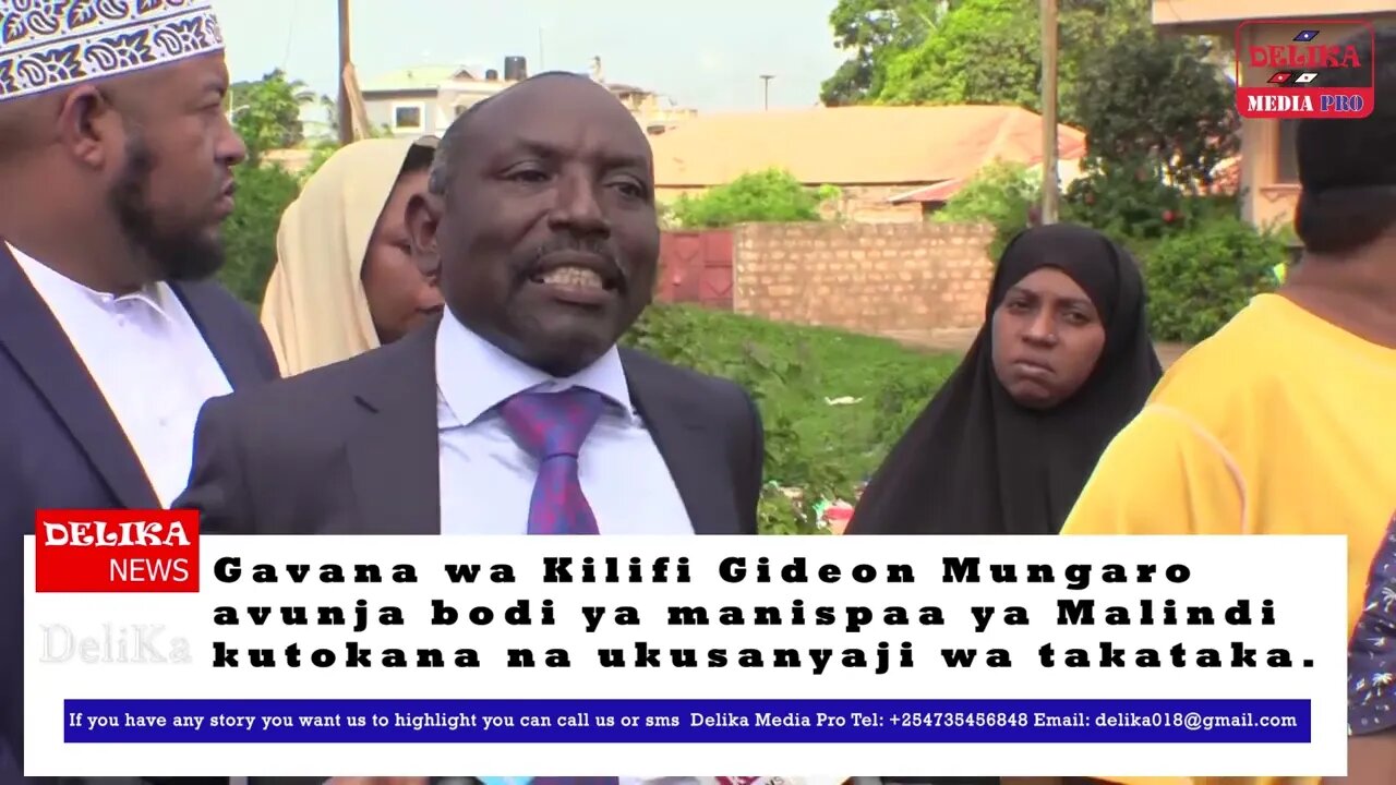 GAVANA WA KILIFI GIDEON MUNGARO AVUNJA BODI YA MANISPAA YA MALINDI KUTOKANA NA UKUSANYAJI WA TAKATAK