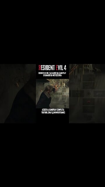 Resident Evil 4 Remake - Derrotei o DR. Salvador, o Ganado da motosserra, na Gameplay #hawbertgames