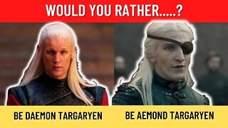 Would you rather - House of the Dragon #shorts #houseofthedragon #aemondtargaryen #daemontargaryen