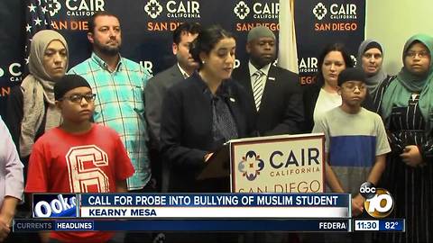 Group calls for investigation into bullying of Muslim student