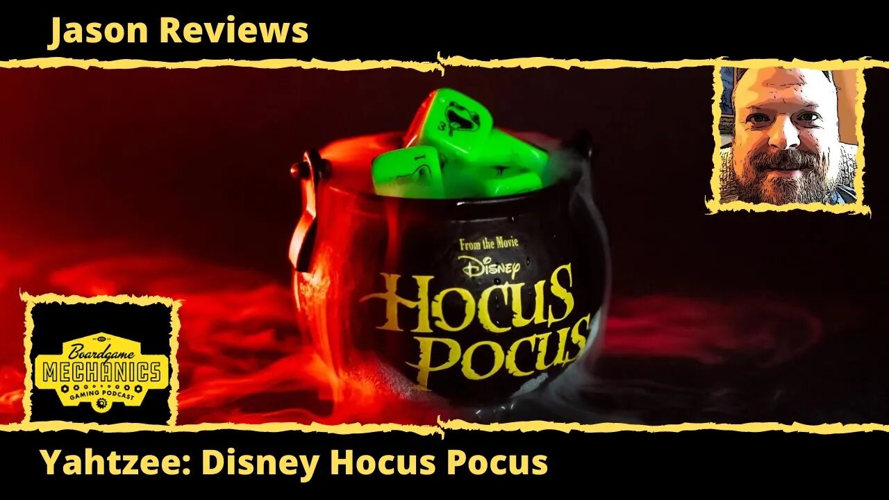 Jason's Board Game Diagnostics of Yahtzee: Disney Hocus Pocus