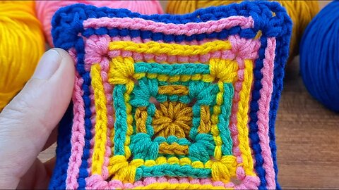 ✅️Very easy blanket motif making with very different techniques #motif #crochet #knit #stitch