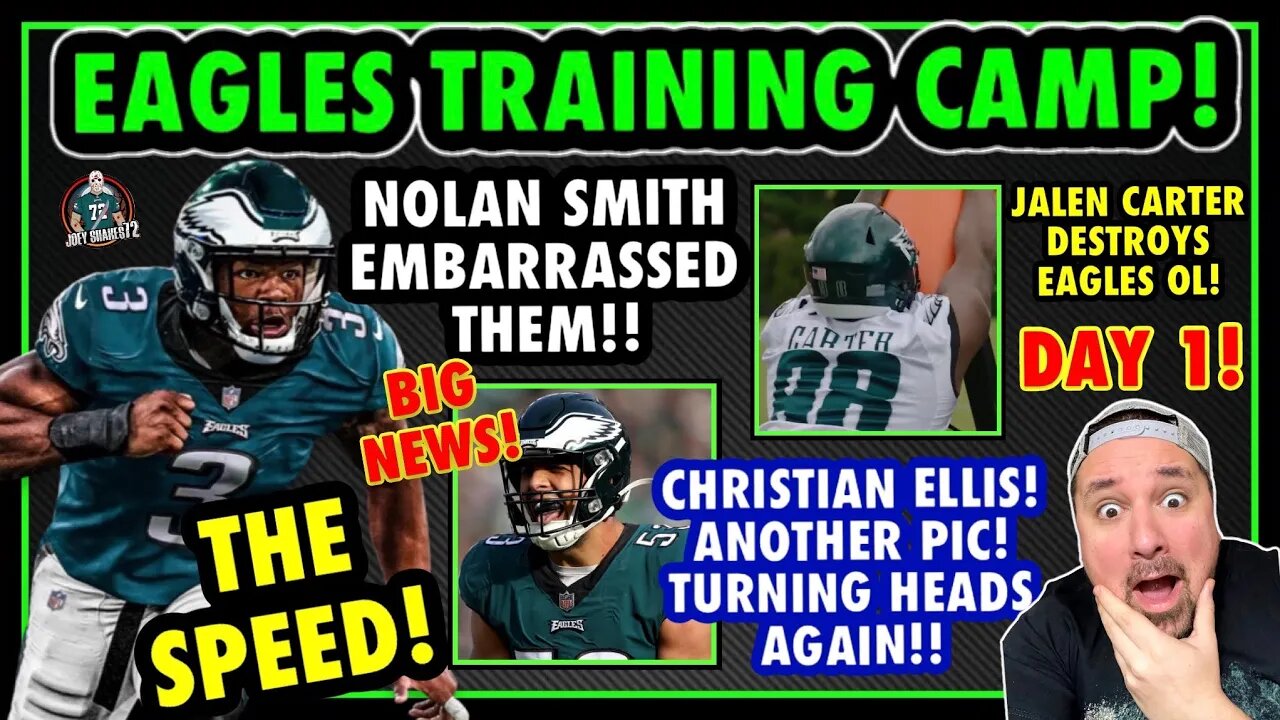 NOLAN SMITH JUST EMBARESSED HIM! OMG! CHRISTIAN ELLIS PIC! JALEN CARTER DESTROYS OL! TRAINING CAMP!