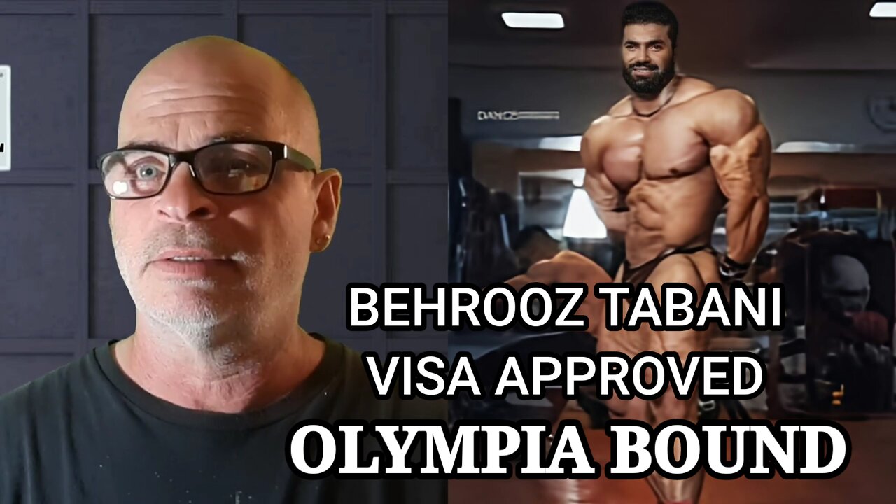 BEHROOZ TABANI VISA APPROVED, OLYMPIA BOUND