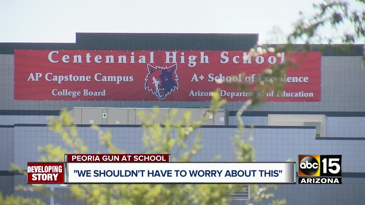 Peoria police arrest student for bringing gun to Centennial High School