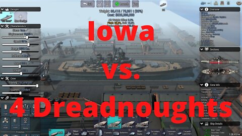 Iowa vs 4 Dreadnoughts