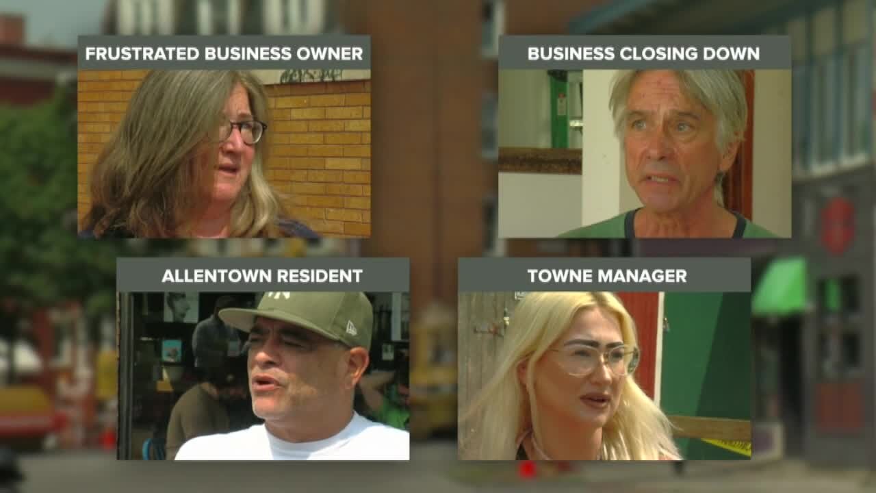 Allentown community voices frustration over construction and impact on long-standing businesses