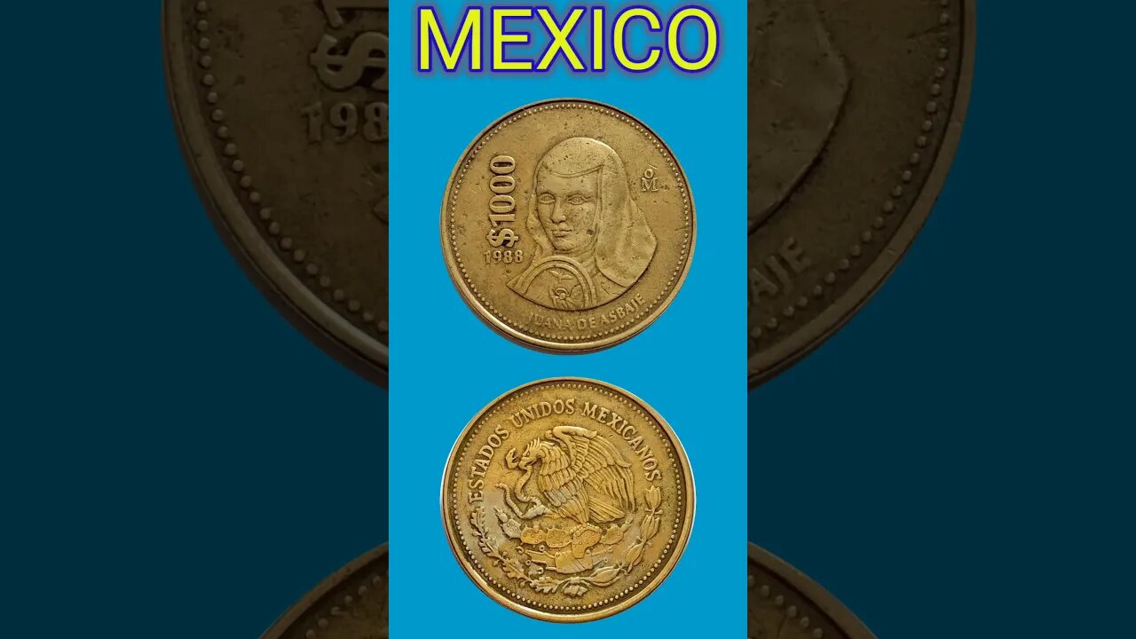 MEXICO 1000 PESOS 1988.#shorts @COINNOTESZ #mexico