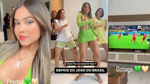 RAISSA OLIVEIRA FOI ASSISTIR A COPA EM SUA CASA NOVA EM ATIBAIA SP