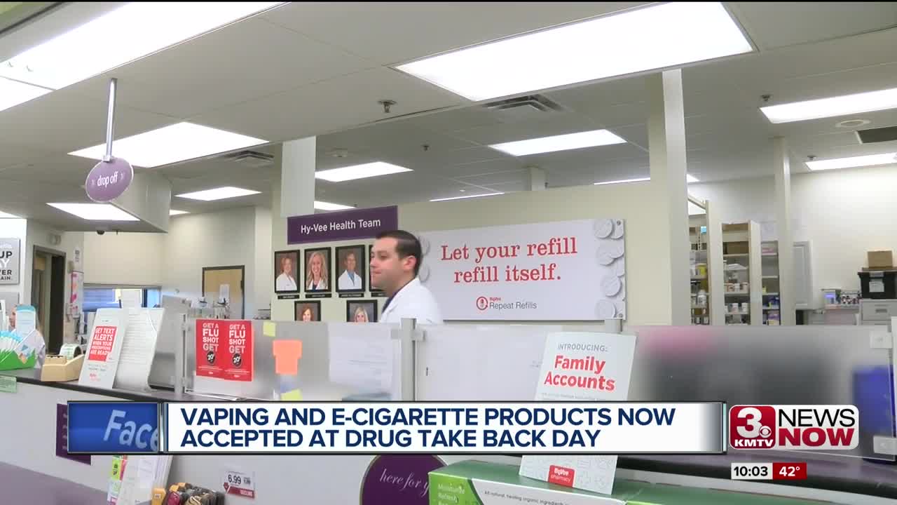 Vaping and e-cigarette products now accepted at Drug Take Back Day